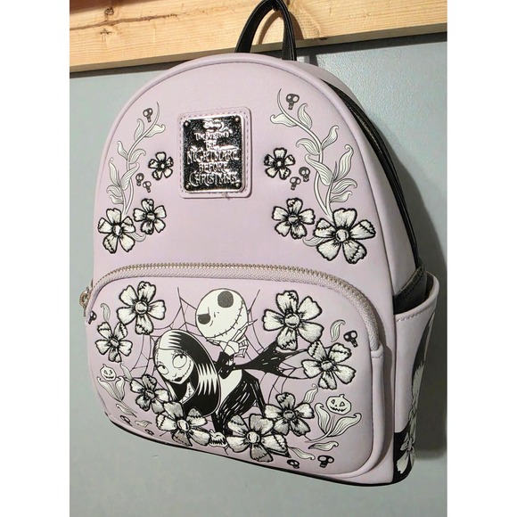 Loungefly Handbags - Loungefly Disney Nightmare Before Christmas Jack Sally Floral Mini Backpack